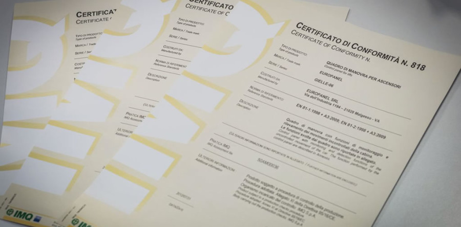 Certificazioni